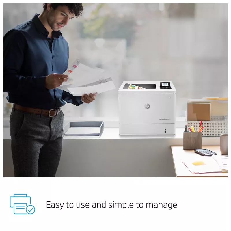HP Color LaserJet Enterprise M554dn Drucker, Laser, Farbe, 1200 x 1200 DPI, A4, 33 ppm, Duplexdruck