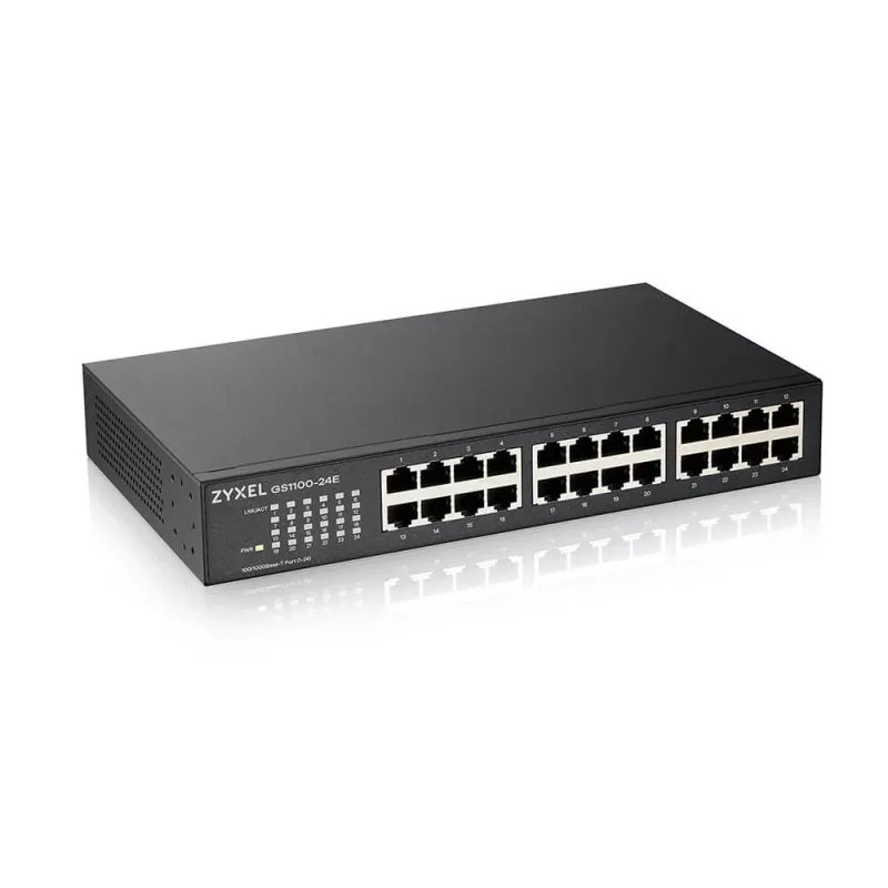 Zyxel GS1100-24E Unmanaged Gigabit Ethernet (10/100/1000) Schwarz