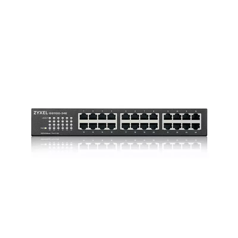 Zyxel GS1100-24E Unmanaged Gigabit Ethernet (10/100/1000) Schwarz