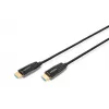 DIGITUS HDMI AOC Hybrid-Faser-Verbindungskabel, Typ A Stecker/Stecker, 10 m, UHD 8K@60Hz, CE, schwarz