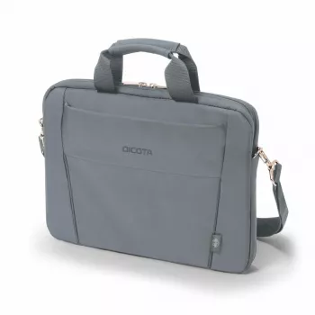 DICOTA Eco schlank Case Base – 13–14,1 Zoll Notebooktasche – Grau / 300d RPET Polyester
