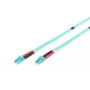 DIGITUS Glasfaser-Patchkabel, LC auf LC Multimode 50/125 µ, Duplex Länge 2m Klasse OM3