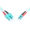 DIGITUS Glasfaser-Patchkabel, LC auf SC Multimode 50/125 µ, Duplex Länge 2 m Klasse OM3