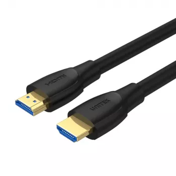 HDMI-Kabel Unitek C11043BK 10 m, HDMI Typ A Stecker–Stecker, HDMI 2.0, 18 Gbit/s, vergoldete Kontakte, schwarz