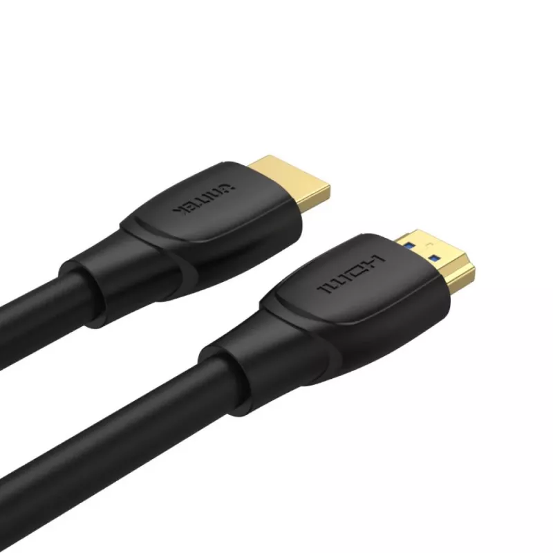 HDMI-Kabel Unitek C11043BK 10 m, HDMI Typ A Stecker–Stecker, HDMI 2.0, 18 Gbit/s, vergoldete Kontakte, schwarz