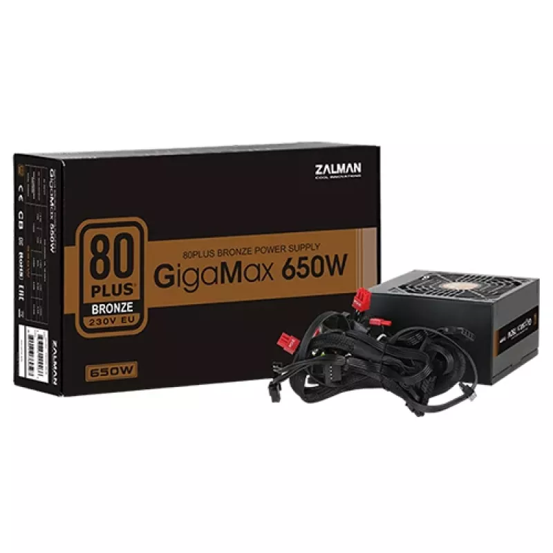 Zalman ZM650-GVII Netzteil 650 W 20+4 pin ATX ATX Schwarz