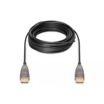DIGITUS DisplayPort AOC Hybrid-Glasfaserkabel M/M UHD 8K@60Hz, CE, schwarz 15m
