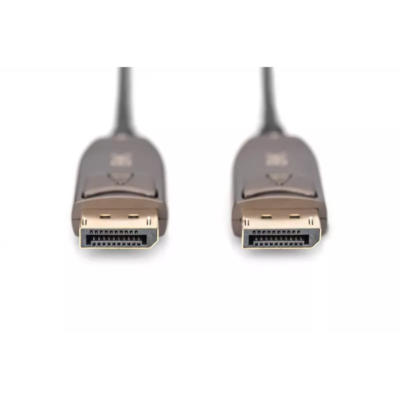 DIGITUS DisplayPort AOC Hybrid-Glasfaserkabel M/M UHD 8K@60Hz, CE, schwarz 15m