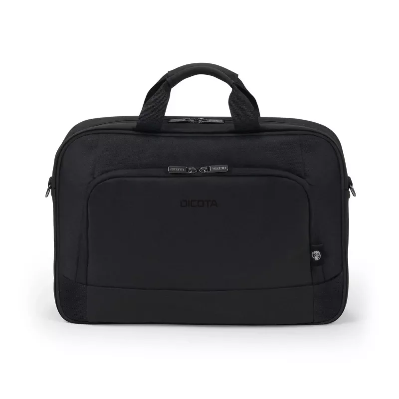 DICOTA Eco Top Traveller Base - 15-15.6in Notebook-Tasche - Schwarz / 300d RPET Polyester