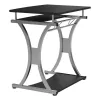 Techly Compact Desk für PC mit herausnehmbarer Tastaturablage, Schwarz Graphit ICA-TB 328BK