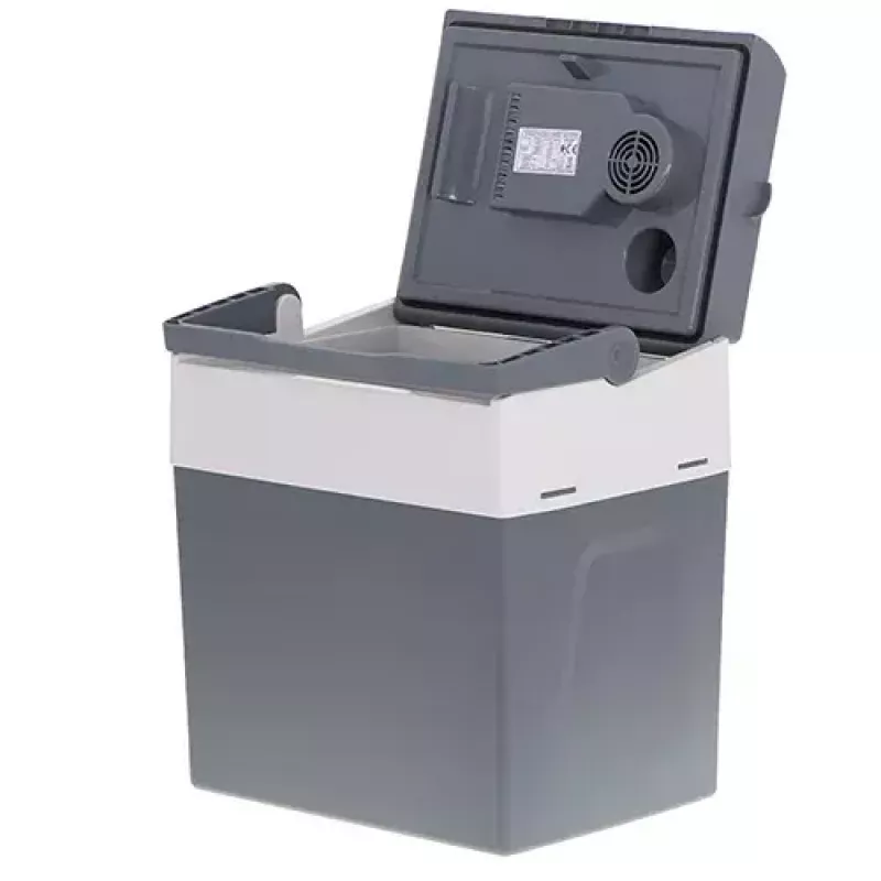 Adler AD 8078 tragbare elektrische Kühlbox, 28 l, Grau/Weiß