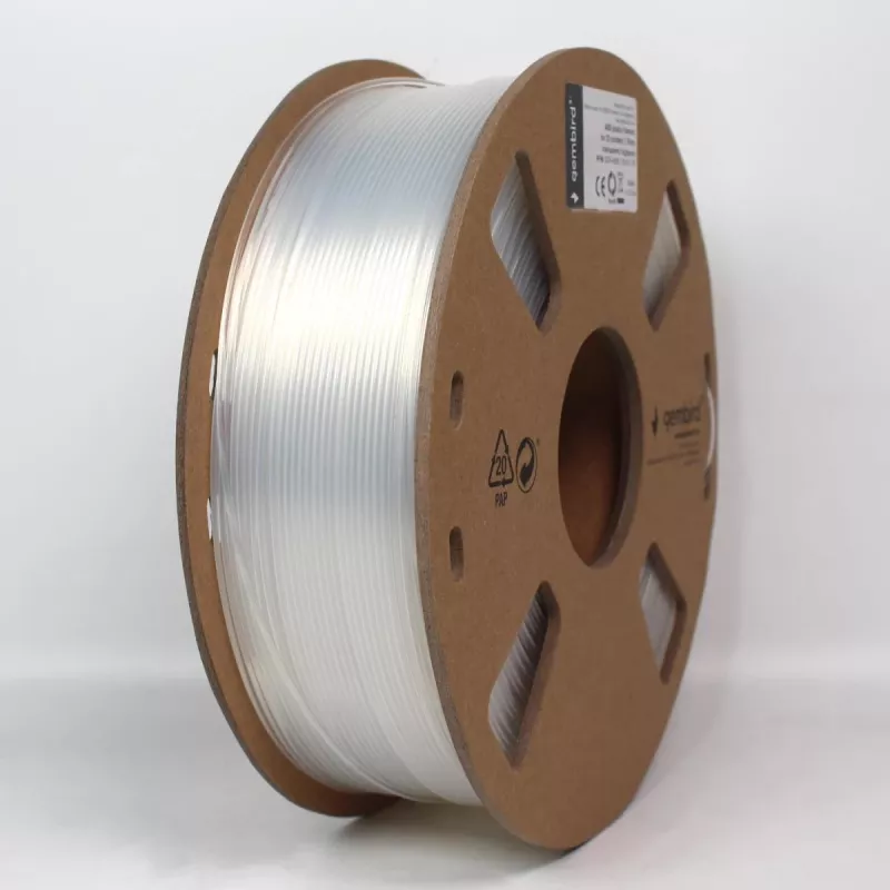 Gembird ABS-Filament 1,75 mm, 1 kg, Transparent