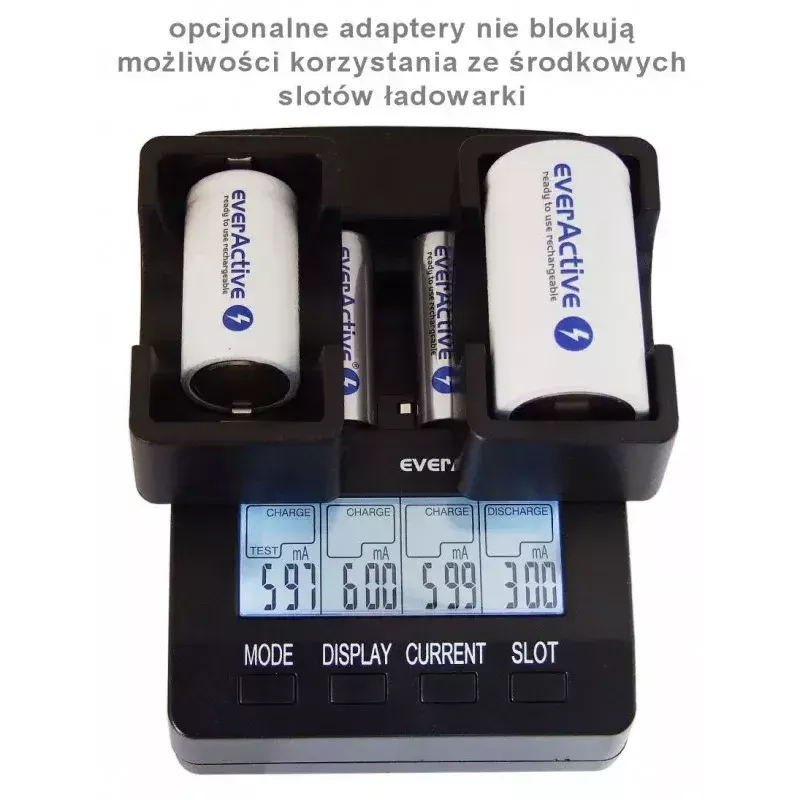 everActive NC-3000 Prozessor-Akkuladegerät für AA/AAA/C/D