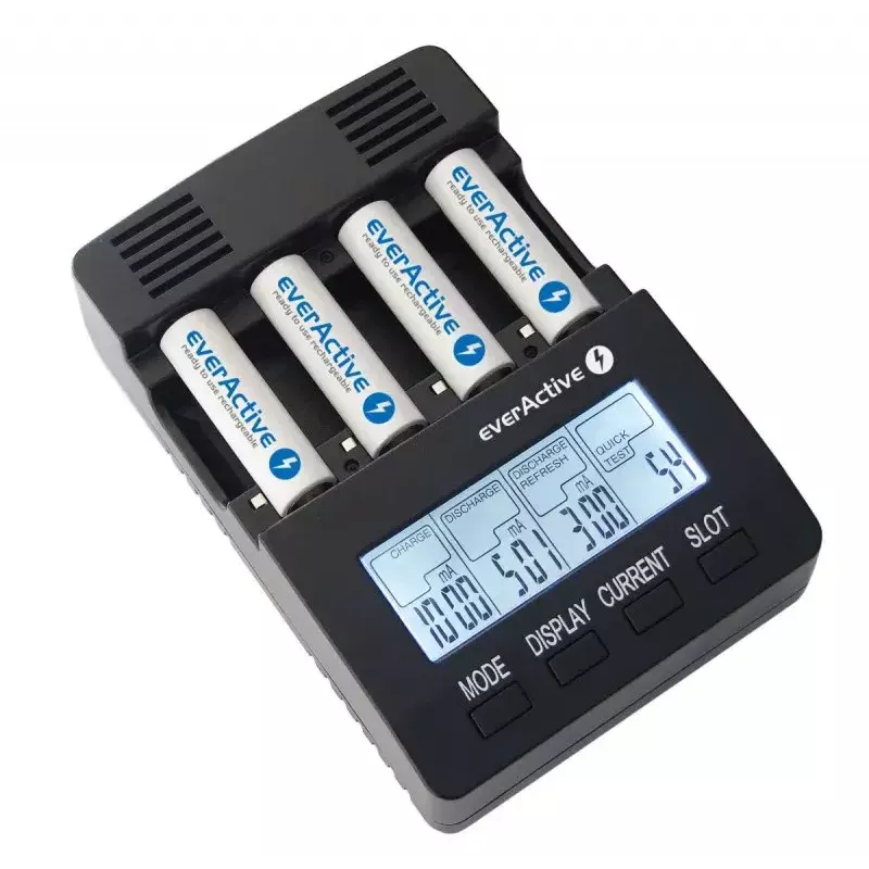 everActive NC-3000 Prozessor-Akkuladegerät für AA/AAA/C/D