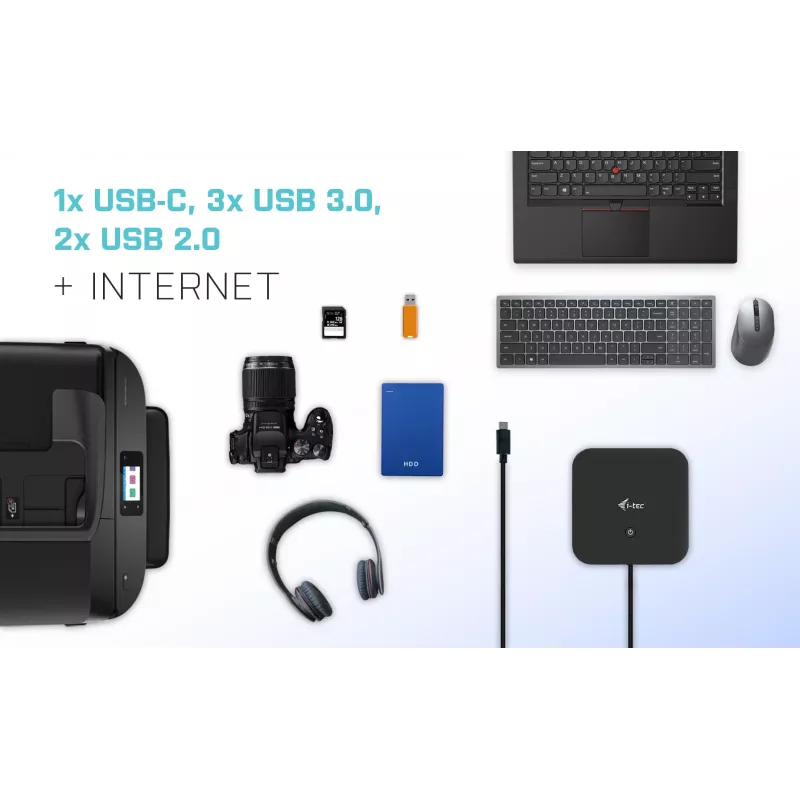 i-tec USB-C HDMI DP Docking Station mit Power Delivery 100 W