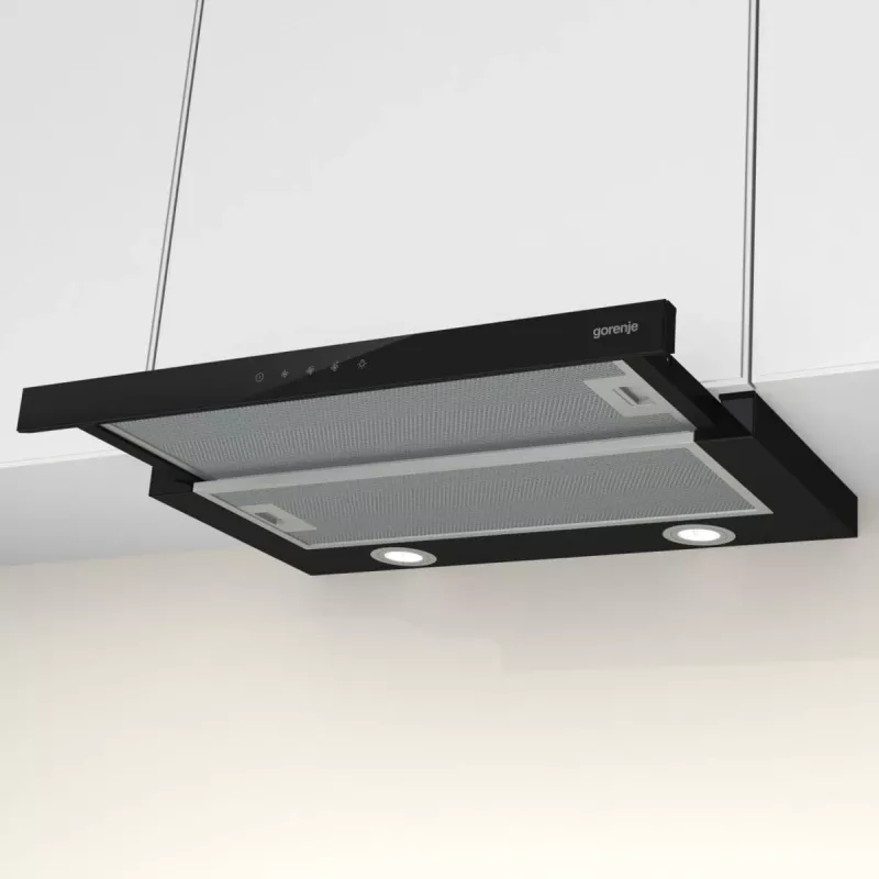 Gorenje TH64E4BG Semi built-in (pull out) Schwarz 450 m³/h