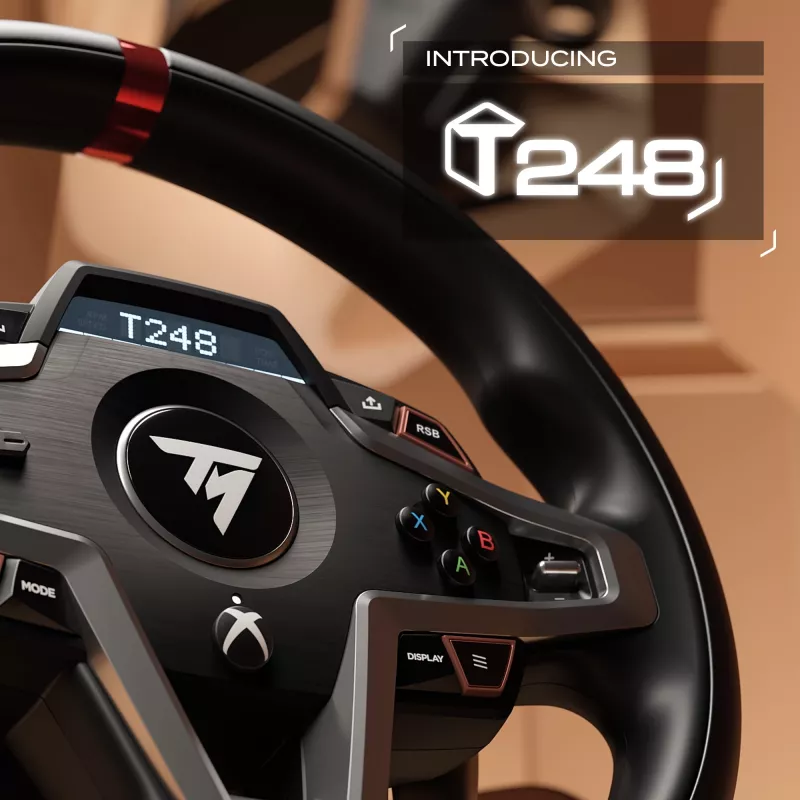 Thrustmaster T248X Rennlenkrad mit Pedalen, Xbox/PC, Schwarz