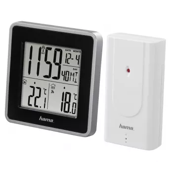 Thermometer Hama EWS Intro Schwarz Silver