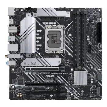 Motherboard ASUS PRIME B660M-A WIFI D4 — Intel B660, LGA 1700, micro ATX, DDR4, 4 DIMM, Wi‑Fi 6, 2x M.2