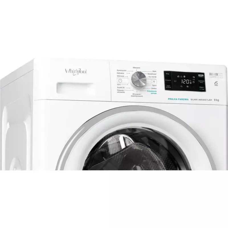 Whirlpool FFB 9258 SV PL freistehende Waschmaschine, Frontlader, 9 kg, 1200 U/min, weiß