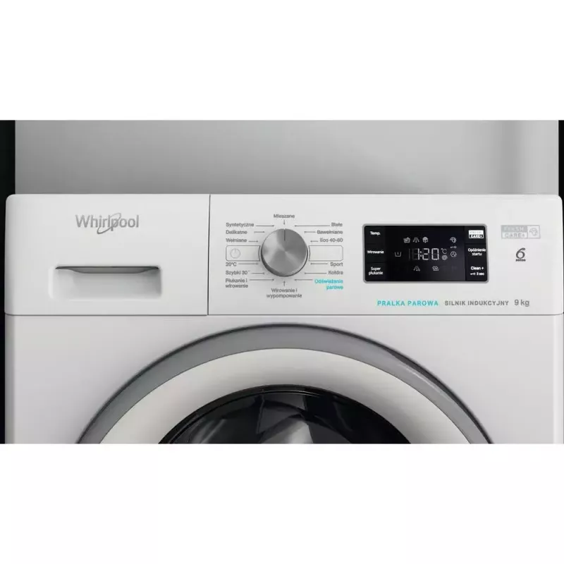 Whirlpool FFB 9258 SV PL freistehende Waschmaschine, Frontlader, 9 kg, 1200 U/min, weiß