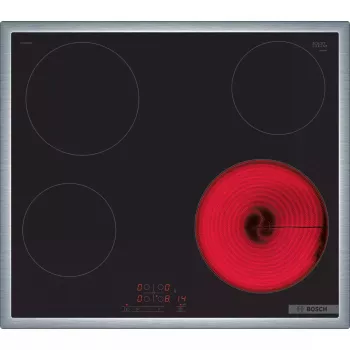 Bosch Serie 4 PKE645BB2E Kochfeld Schwarz Einbau 60 cm Glaskeramik-Kochfeld 4 Zone(n)