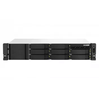 QNAP TS-873AEU-4G NAS/Storage-Server Rack (2U) Ryzen Embedded V1500B 4 GB DDR4 0 TB QuTS hero Black