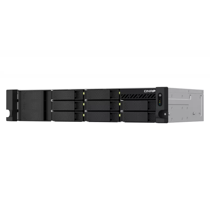 QNAP TS-873AEU-4G NAS/Storage-Server Rack (2U) Ryzen Embedded V1500B 4 GB DDR4 0 TB QuTS hero Black