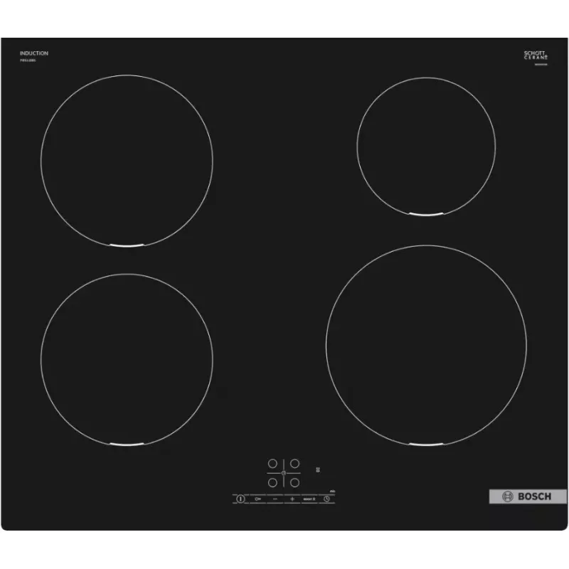 Bosch PIE611BB5E Kochfeld Schwarz Einbau 60 cm Zonen-Induktionskochfeld 4 Zone(n)