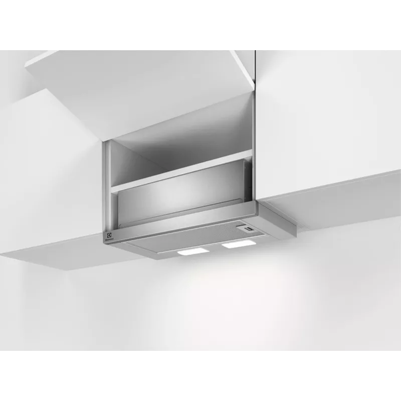 Semi built-in extractor hood Electrolux LFP226S, 598 mm, 330 m³/h, aluminium grease filter, 3 speeds