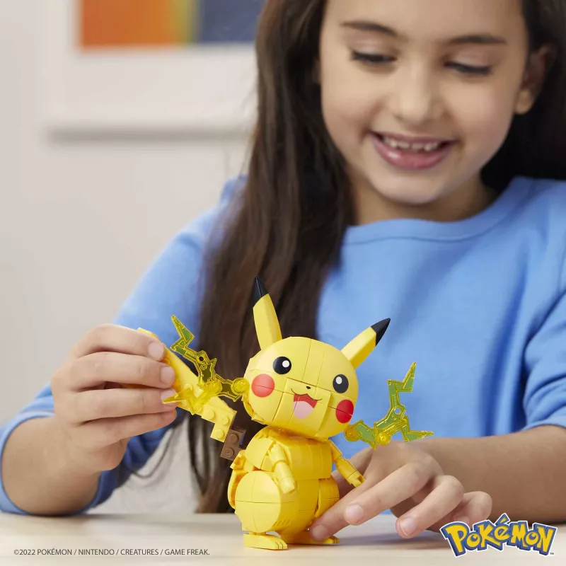 MEGA Pokémon Baukasten Pikachu (211 Teile) mit 1 Actionfigur für Kinder