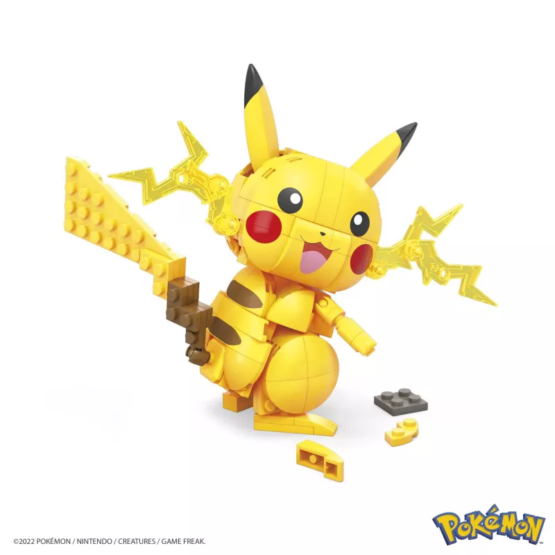 MEGA Pokémon Baukasten Pikachu (211 Teile) mit 1 Actionfigur für Kinder