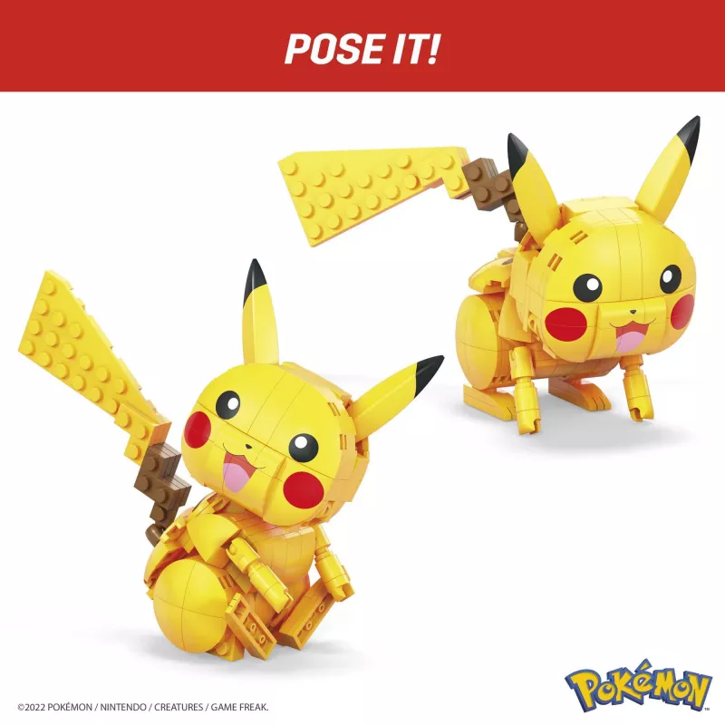 MEGA Pokémon Baukasten Pikachu (211 Teile) mit 1 Actionfigur für Kinder