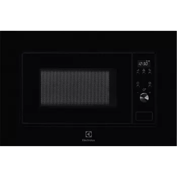 Einbau-Solomikrowelle Electrolux LMS2203EMK, 700 W, 5 Leistungsstufen, 24,5 cm Drehteller, LED-Anzeige, Edelstahlinnenraum, schwarz