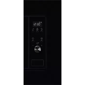 Einbau-Solomikrowelle Electrolux LMS2203EMK, 700 W, 5 Leistungsstufen, 24,5 cm Drehteller, LED-Anzeige, Edelstahlinnenraum, schwarz