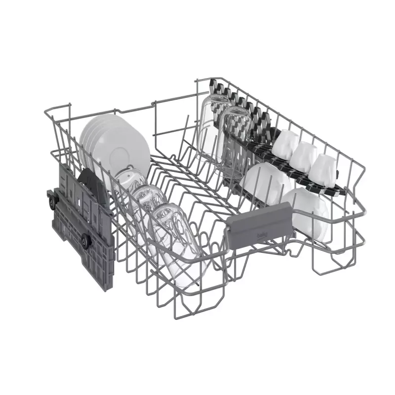 Slimline-Geschirrspüler Beko BDFS15020X, 10 Maßgedecke, 45 cm, 47 dB, 5 Programme, Invertermotor