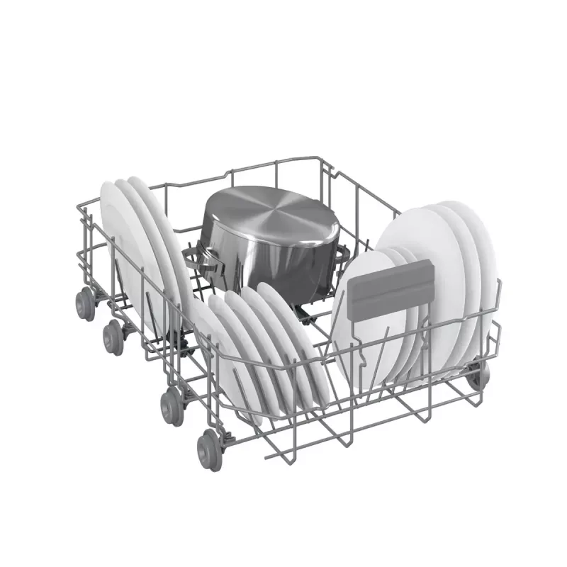 Slimline-Geschirrspüler Beko BDFS15020X, 10 Maßgedecke, 45 cm, 47 dB, 5 Programme, Invertermotor