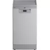 Slimline-Geschirrspüler Beko BDFS15020X, 10 Maßgedecke, 45 cm, 47 dB, 5 Programme, Invertermotor