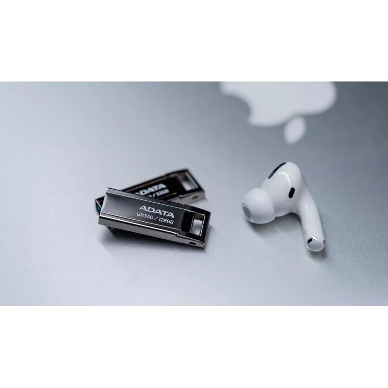 USB-Flash-Laufwerk ADATA UR340 128 GB USB Typ-A 3.2 Gen 2, Metallgehäuse, schwarz