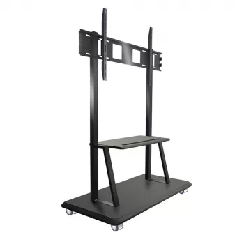 Tragbarer Bodenständer TECHLY Signage Display Mount ICA-TR31 für 55–120 Zoll Bildschirme, VESA 1200x600, max. Belastung 150 kg, schwarz