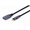 GEMBIRD USB 3.0 OTG Type-C- auf USB-Typ-A-Kabel (CM/AF), Space Grey