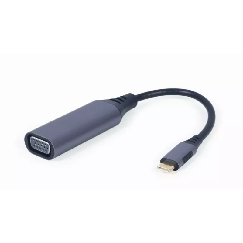 GEMBIRD USB-Typ-C-zu-VGA-Display-Adapter, 15 cm, Space Grey