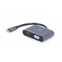 Gembird Display-Adapter USB 3.0 Typ A auf HDMI + VGA, Space Grau