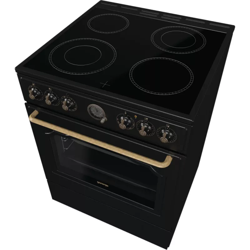 Gorenje GECS6B71CLB Standherd Elektro Cerankochfeld Schwarz