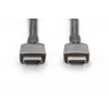 DIGITUS 8K PREMIUM HDMI 2.1 Anschlusskabel vergoldet, Unterstützung 8K/60Hz 1m