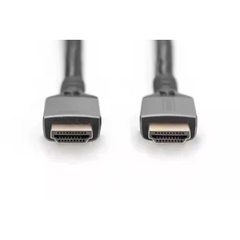 DIGITUS 8K PREMIUM HDMI 2.1 Kabel 3m Aluminiumgehäuse, vergoldet, unterstützt 8K/60Hz