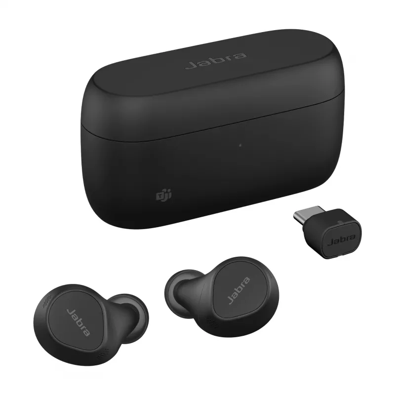 Jabra Evolve2 Buds - USB-C MS, True Wireless Stereo (TWS), Calls/Music, 5,4 g, Headset, Schwarz