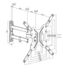 LogiLink BP0016 TV-Wandhalterung, 23-55 Zoll, neigbar/schwenkbar, max. 30 kg