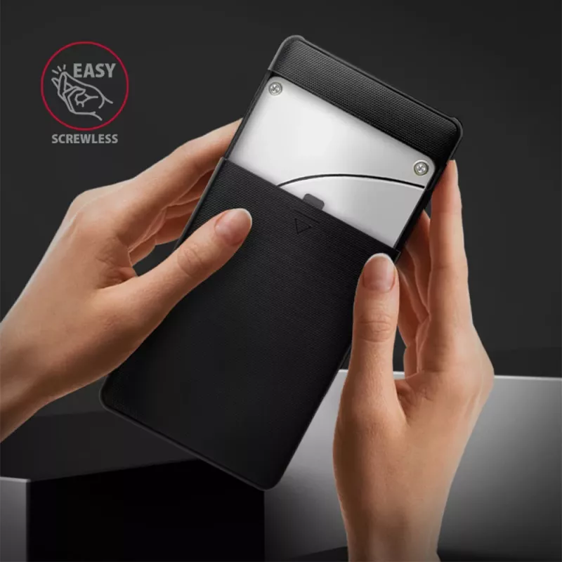 Axagon EE25-SLC Schraubenloses USB-C 3.2 Gen 1 - SATA 6G externes Gehäuse für 2,5 Zoll SSD/HDD