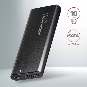 SSD-Gehäuse Axagon EEM2-SBC USB-C 3.2 Gen 2 Schwarz M.2